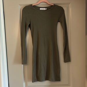 Olive Green Calvin Klein Women's Dress